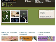 Tablet Screenshot of joancolemassage.com
